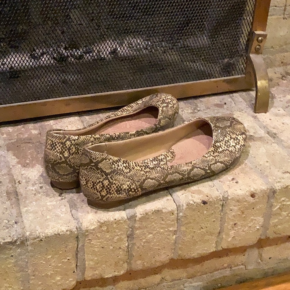 🐆Gold and Black Leopard Print Print flats.